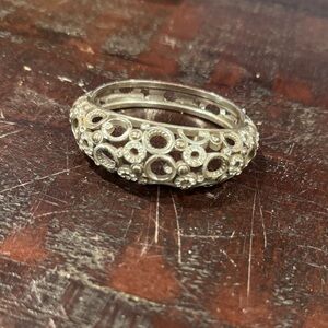Brighton Silver Bracelet with Intricate Circle Design
